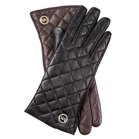 leather gloves michael kors|michael kors leather gloves women.